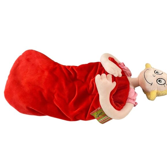 Cindy Lou Who Plush Christmas Stocking By Snowpinions Grinch Collection NWT 18” - Picture 7 of 10